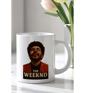 The Weekend Tasarımlı 330ml Baskılı Beyaz Seramik Kupa Bardak
