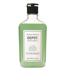 Depot No. 406 Transparent Shaving Gel Fırçasız Tıraş Jeli 200 ml