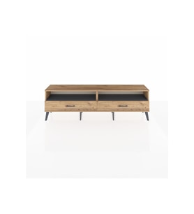 Arges TV Ünitesi 2 Raflı 2 Çekmeceli  176x30x51 Çam-Antrasit/Çam