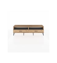 Arges TV Ünitesi 2 Raflı 2 Çekmeceli  176x30x51 Çam-Antrasit/Çam