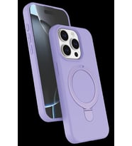 Pilelistore   Apple iPhone 15 Pro Max Regal Magsafe Standlı Kapak - Lila