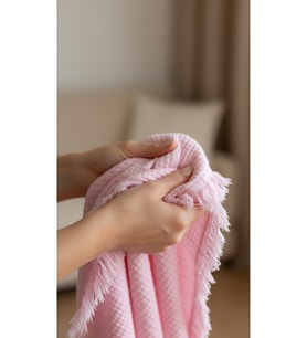 Bebek Battaniye %100 Pamuk Müslin & 4 Katlı & Pembe (100X120 CM)(250 Gram)