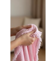 Bebek Battaniye %100 Pamuk Müslin & 4 Katlı & Pembe (100X120 CM)(250 Gram)