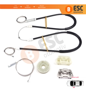 Ford Focus MK1 1998-2005 4/5 Kapı Hatchback Sedan Wagon 1138216 İçin Ön Sol Cam Kriko Tamir Seti