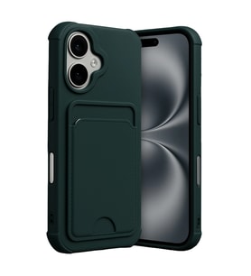 Apple İphone 17 Kelvin Kartvizitli Silikon - Koyu Yeşil