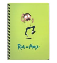 MABBELS 388128 RICK&MORTY MORTY 17x24 SPİRALLİ KARTON KAPAK KARELİ DEFTER