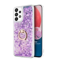 Microsonic Samsung Galaxy A13 4G Kılıf Glitter Liquid Holder Mor