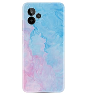 General Mobile GM 24 Pro Kılıf Resimli Desenli Baskılı Silikon Pink Blue Abstract 1385