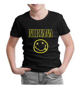 Nirvana Siyah Çocuk Tshirt