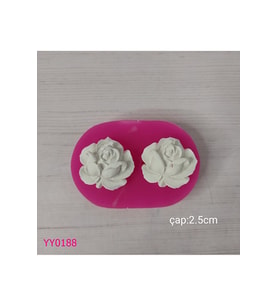 YY0188 İkili Gül Silikon Kalıp