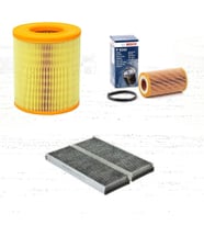 Bosch Filtre Bakım Seti Audi A6 2.0 TFSI Benzin 2005-2011 Hava + Yağ F. + Polen Filtre Bosch