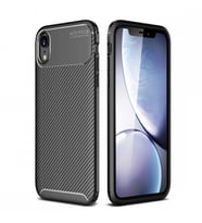 Apple iPhone XR Karbon Desenli Negro Silikon Kılıf (Siyah)