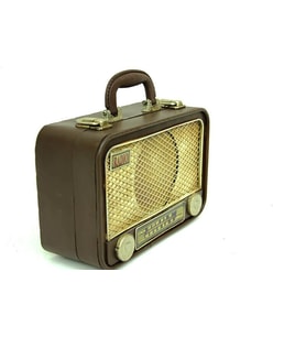 Dekoratif Metal Radyo Bavul C0253