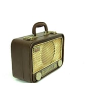Dekoratif Metal Radyo Bavul C0253
