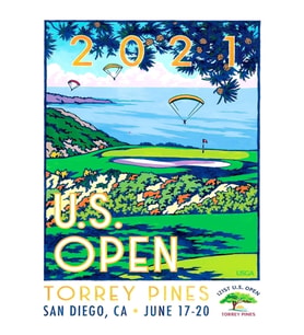 Abd Açık - Torrey Pines 2021 Tablo Ahşap Poster Dekoratif