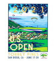 Abd Açık - Torrey Pines 2021 Tablo Ahşap Poster Dekoratif
