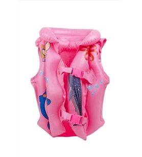 Pembe Desenli 3-7 yaş Havuz Ve Deniz Can Yeleği Yüzme Öğrenme