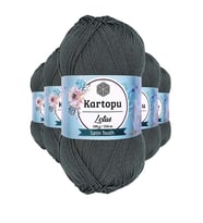 5 Adet Lotus Bikini Büstiyer Bluz Örgü İpi K944 Füme