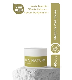 İva Natura MatchaPad Tonik Ped  Enzim Destekli – Dengeleyici & Pratik Bakım – 40 Adet