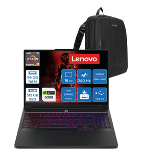 Lenovo Legion Pro 7 Amd Ryzen 9 9955HX3D 96GB 512GB SSD 16GB/RTX5080/175W 16" Wqxga (2560X1600) OLED 1000NITS 240Hz Windows 11 Home Gaming Bilgisayar L83RU0031TRH29 + Zettaçanta