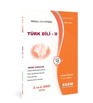 Egem Yayınları Aöf 2. Sınıf Türk dili -güncel Bahar Dönemi) Konu Anlatımlı Soru Bankası (4. YARIYIL) (Çok Renkli)