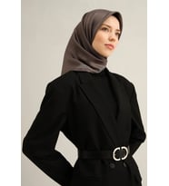 Armine Tivil İpek Eşarp 9357 - 33 Füme Karışık Desen
