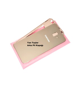 Samsung Galaxy J6 Plus Kasa Arka Pil Batarya Kapağı GOLD