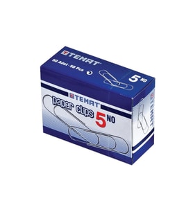 50mm Ataş 10'lu Kutu Kutu Oval Tip Kaliteli Nikel Kaplama Paslanmaya Karşı Dayanıklı