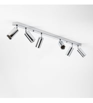 RİOLIGHT MODERN2 KROM2 HAREKETLİ2 BAŞLIK 6XGU10 LED SPOT AVİZE(AMPUL DAHİL)UZUNLUK:120CM