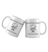 Chef Temalı Kişiye Özel Kupa Bardak – İsim Yazılı Chef Meslek Kupası Chef Hediyesi (Beyaz)