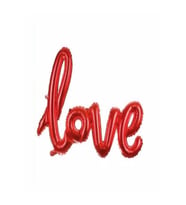 Love Imza Folyo Balon (Kırmızı)