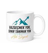 Sabır Azim İlerleme Vazgeçmeme Sınırları Aşma Motivasyon Kupa Bardak Hediye