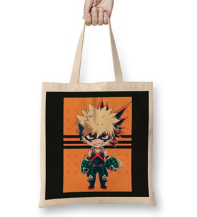 Boku No Hero Katsuki Bakugo 01 Bez Çanta Uzun Saplı