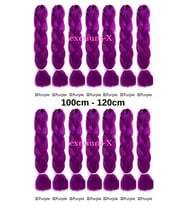 X-Pression Afrika Örgüsü Ve Rasta Için Sentetik Saç 100gr-PURPLE3