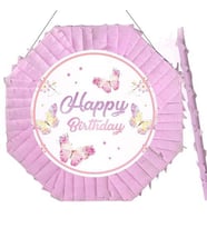 Pinyata Kelebek Pinyata pembe sopalı