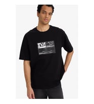 Defacto 26Y801002280 Siyah Erkek T-Shirt F9688AX/BK81