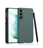 Lexroo Galaxy S22 Plus Kılıf Kalemli Kıpta Kılıf - Koyu Yeşil