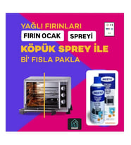 Ankastre İnox Fırın Ocak Davlumbaz İçi Dış Temizleme Spreyi