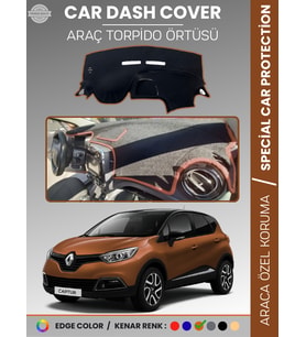 RENAULT CAPTUR 1 (2013-2019) Torpido Örtüsü Ön Göğüs Koruma Torpido Koruma Araca Özel Tam Uyum