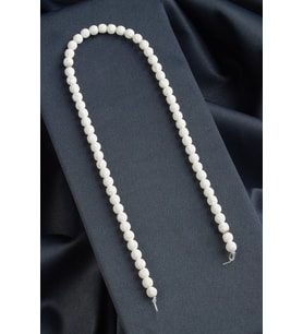 Lav Taşı Küre Kesim Mat Beyaz 6mm Doğal Taş Dizi [AA]
