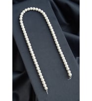 Lav Taşı Küre Kesim Mat Beyaz 6mm Doğal Taş Dizi [AA]