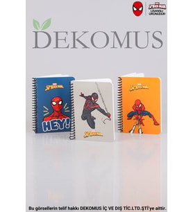 LİSANSLI SPIDERMAN ÇİZGİLİ NOT DEFTERİ / BLOKNOT 80 YAPRAK (Mavi)