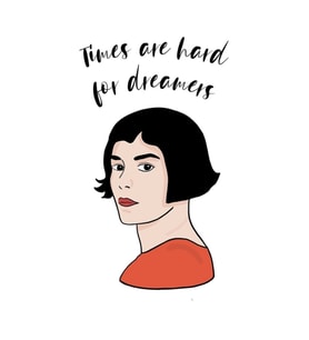 Times Are Hard For Dreamers Tablo Ahşap Poster Dekoratif
