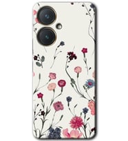 Vivo Y27 Kılıf HD Desen Baskılı Kılıf - Mat Çiçek