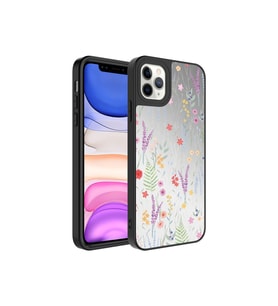 Apple iPhone 11 Pro Max Uyumlu Kılıf Aynalı Desenli Kamera Korumalı Parlak Zore Mirror Kapak (Kahverengi)