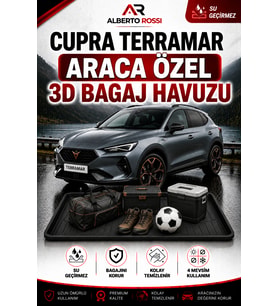 Cupra Terramar ALT 2025 - 2026 Araca Özel 3D Bagaj Havuzu