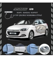 Hyundai İ20 Oto Araç Kapı Koruma Fitili 5metre Parlak Gri Renk