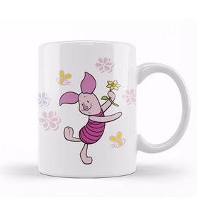 Winnie Pooh   Piglet 3 Kupa Bardak Porselen