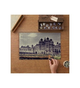 Avrupa Mimarisi Tasarımı 240 parça Ahşap Puzzle Ahşap Kutuda MP00979