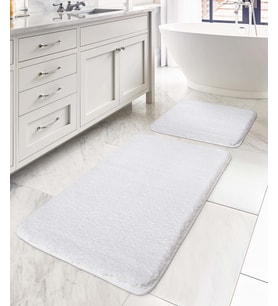 Koza Home Mino Kaydırmaz Taban Beyaz Banyo Paspası